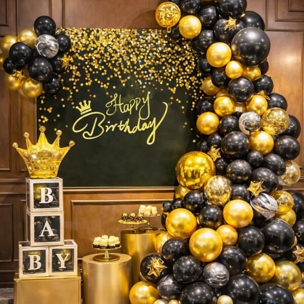 61 Parça Doğum Günü Balon Konsepti - Happy Birthday Seti ENG-B1011