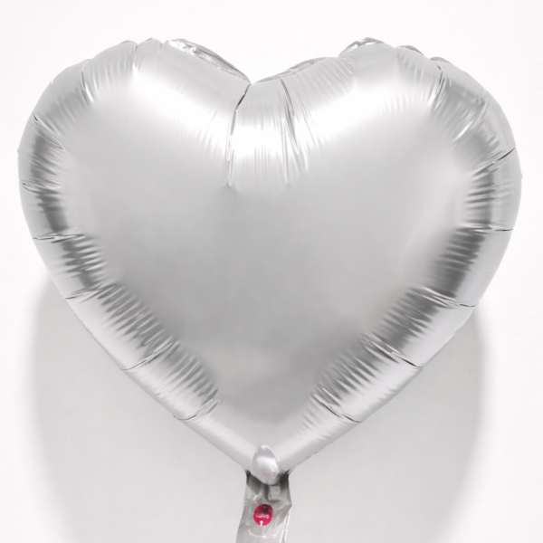 18 İnç Gümüş Kalp Folyo Balon