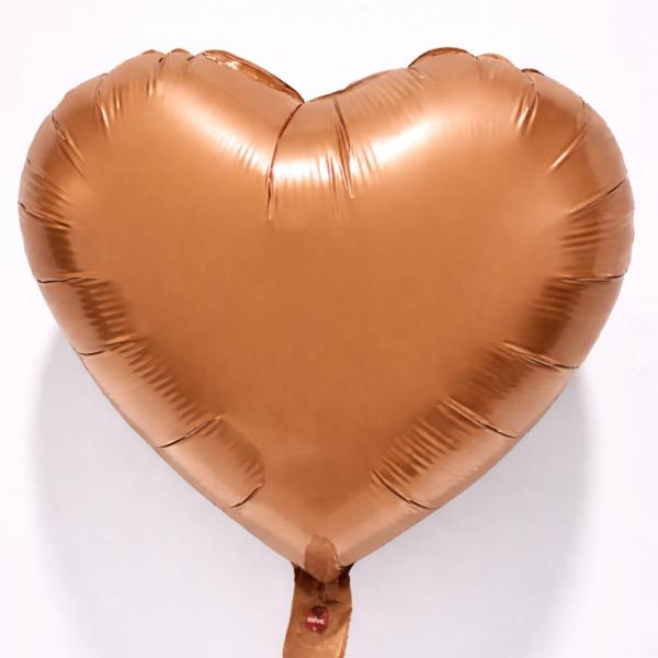 18 İnç Karamel Kalp Folyo Balon