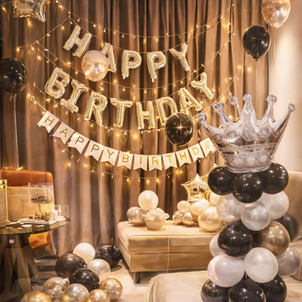 28 Parça Doğum Günü Balon Konsepti - Happy Birthday Seti ENG-B1019