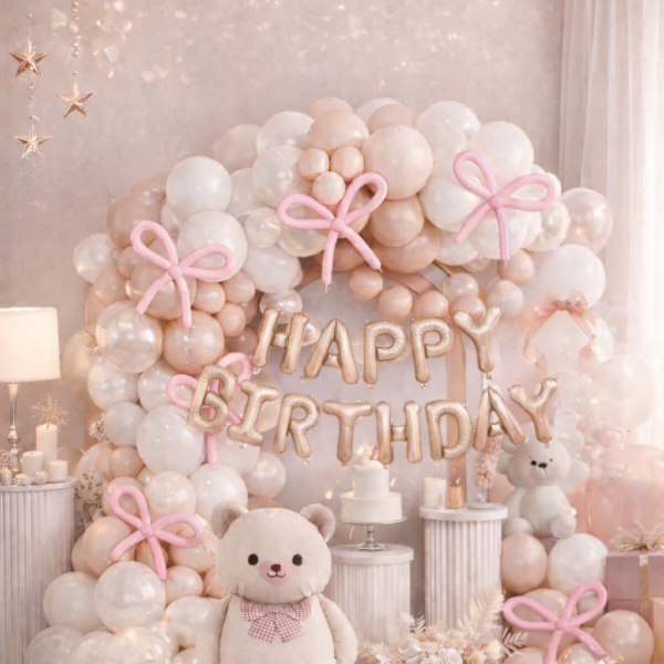 63 Parça Doğum Günü Balon Konsepti - Happy Birthday Seti ENG-B1013