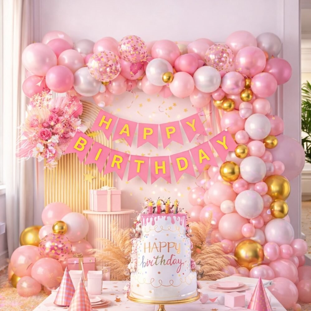 71 Parça Doğum Günü Balon Konsepti - Happy Birthday Seti ENG-B1012