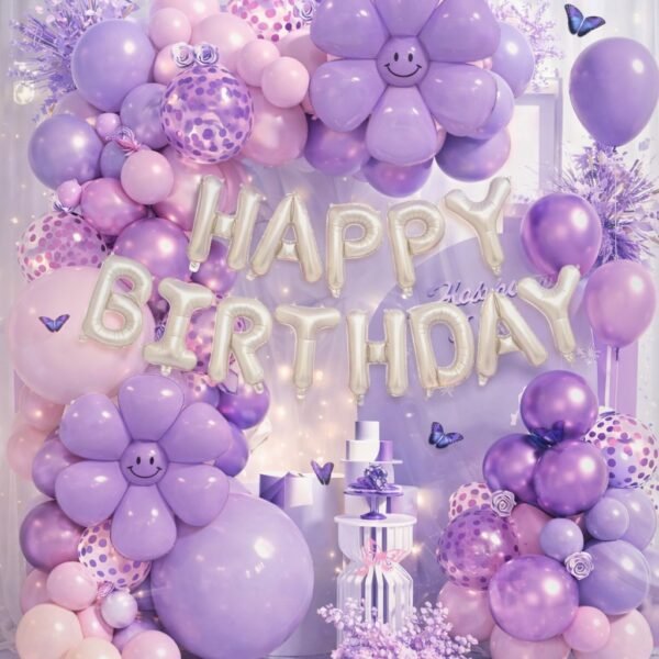 75 Parça Doğum Günü Balon Konsepti - Happy Birthday Seti ENG-B1021