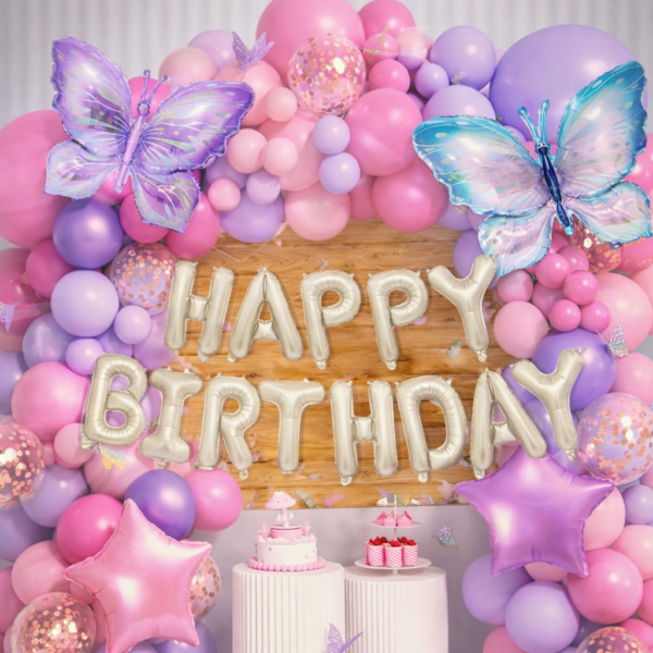 67 Parça Doğum Günü Balon Konsepti - Happy Birthday Seti ENG-B1014