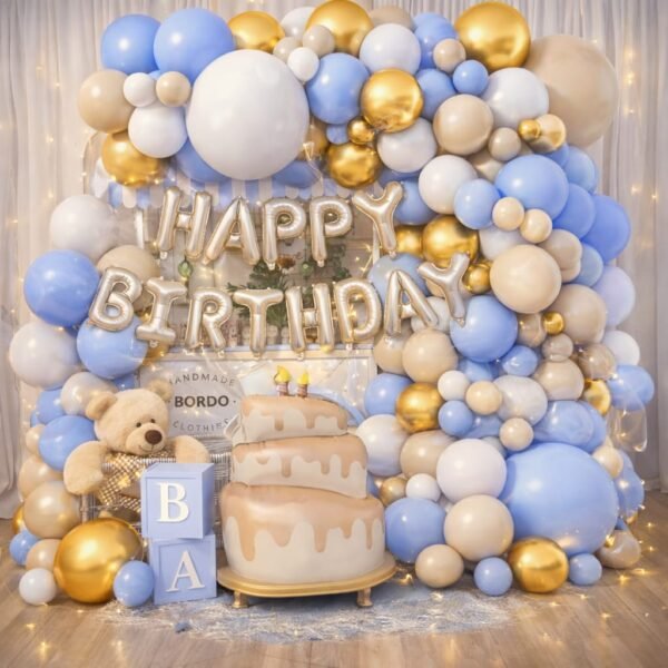 68 Parça Doğum Günü Balon Konsepti - Happy Birthday Seti ENG-B1003