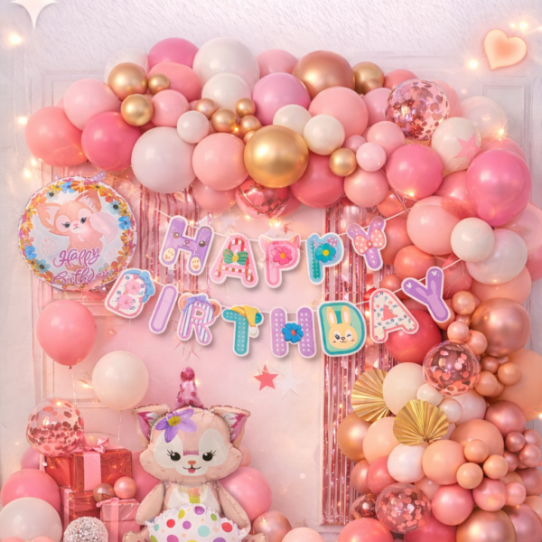 75 Parça Doğum Günü Balon Konsepti - Happy Birthday Seti ENG-B1006