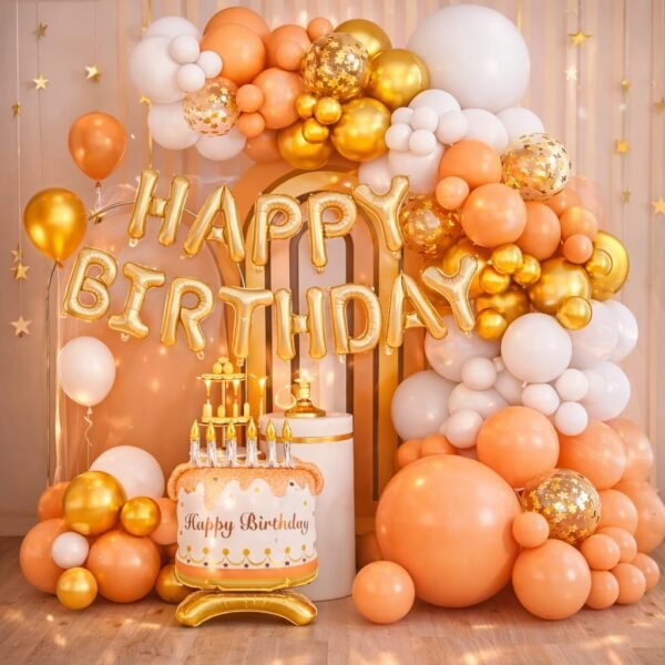 72 Parça Doğum Günü Balon Konsepti - Happy Birthday Seti ENG-B1007