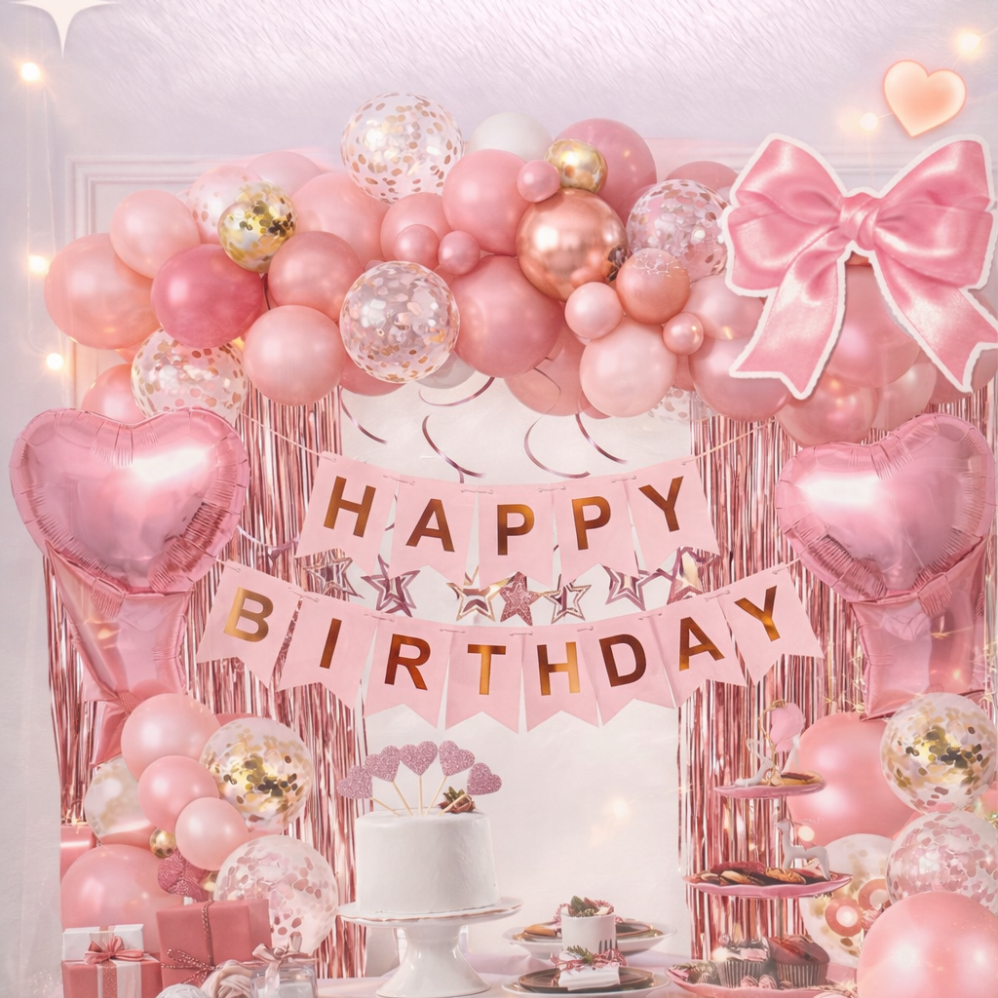 48 Parça Doğum Günü Balon Konsepti - Happy Birthday Seti ENG-B1056