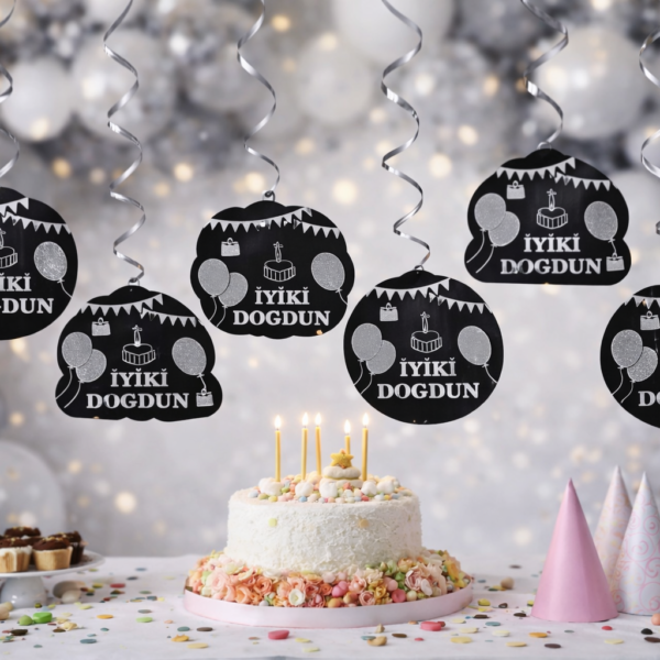 Siyah Renk İyiki Doğdun Banner