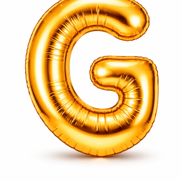 G Harfi Gold Folyo Balon