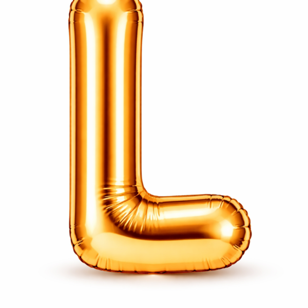 L Harfi Gold Folyo Balon