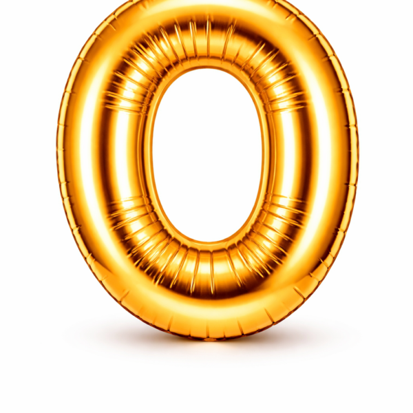 O Harfi Gold Folyo Balon