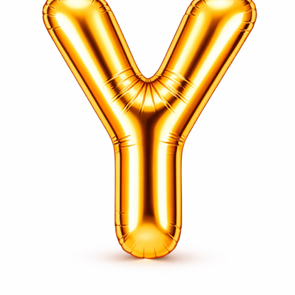 Y Harfi Gold Folyo Balon