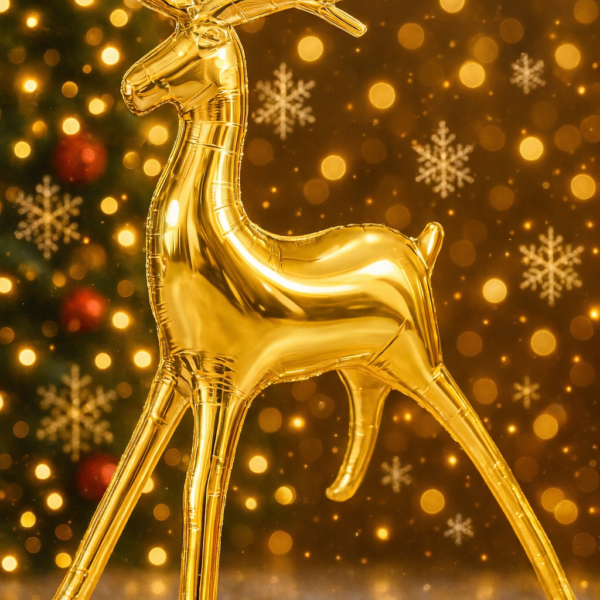 Geyik Gold Renk Folyo Balon 37 İnç