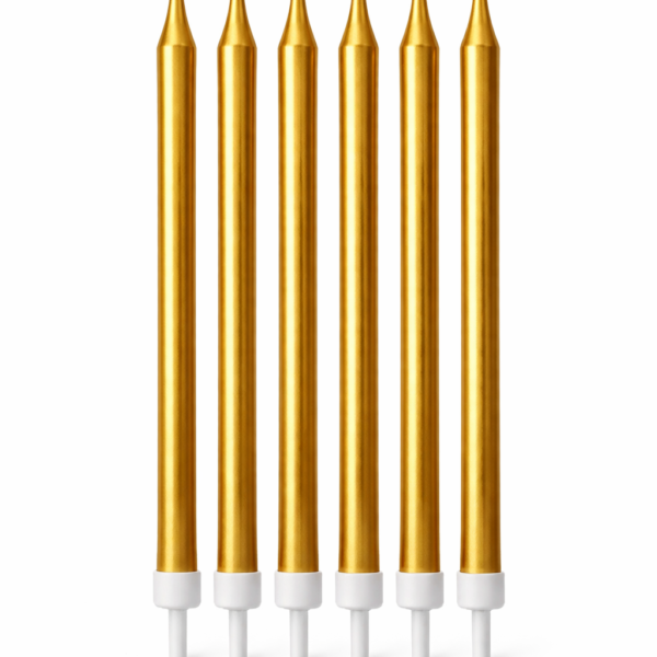 6'Lı Sade Model Gold Mum