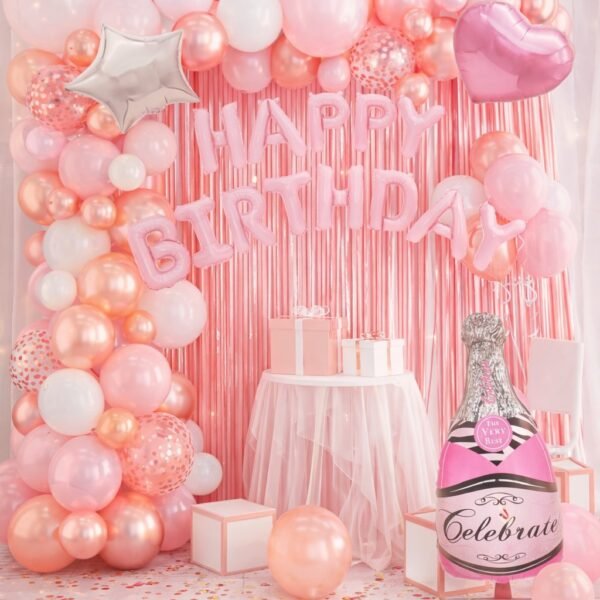 82 Parça Doğum Günü Balon Konsepti Set - Happy Birthday Seti ENG-B1039