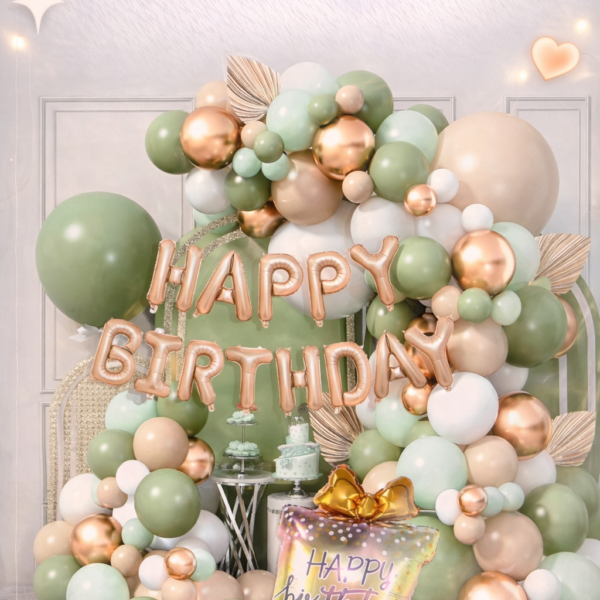68 Parça Doğum Günü Balon Konsepti - Happy Birthday Seti ENG-B1043
