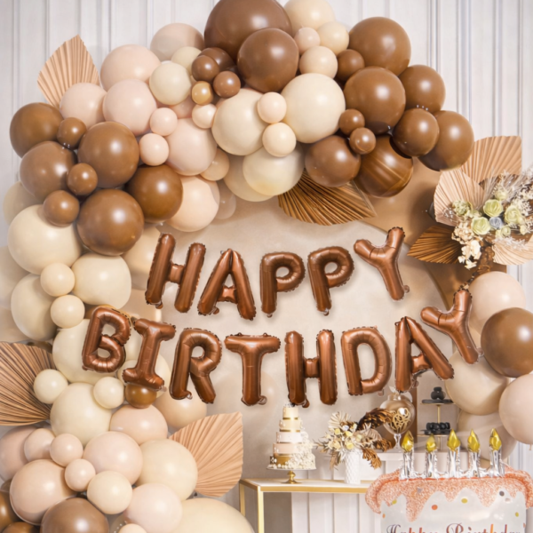 66 Parça Doğum Günü Balon Konsepti - Happy Birthday Seti ENG-B1018